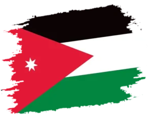 a flag with a white star and a red triangle