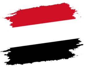 a red white and black flag